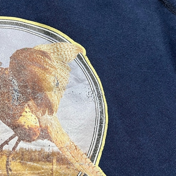 Vintage I'd Rather Be Hunting Animal Print 1980s Crewneck Pullover Sweatshirt - Picture 4 of 6